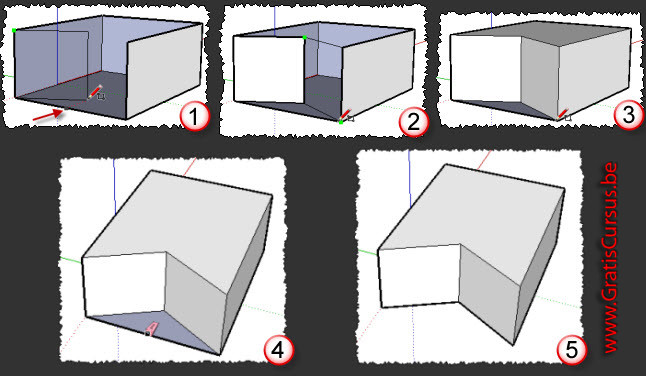affix gesloten Verrijken gratis cursus Google SketchUp - 3D tekenen met het Rectangle tool