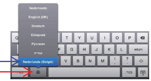 dagboek bar publiek Gratis TIP iPad - Vlaams toetsenbord